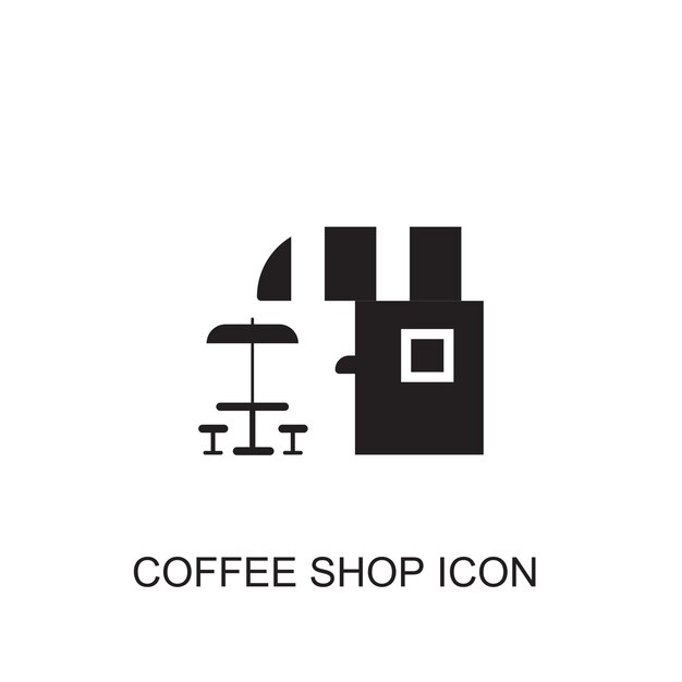Icono vectorial de la cafetería