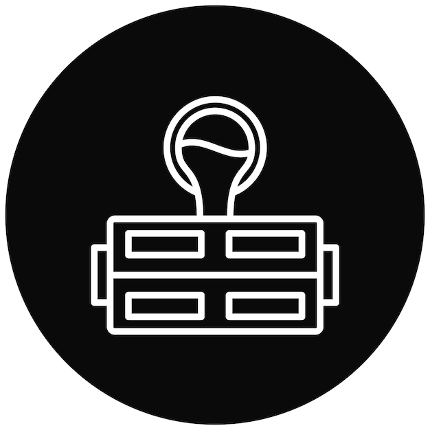 El icono vectorial de la caja de moldeo se puede utilizar para el conjunto de iconos de metalurgia