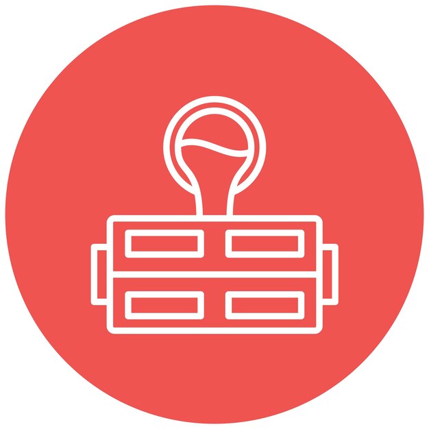 El icono vectorial de la caja de moldeo se puede utilizar para el conjunto de iconos de metalurgia