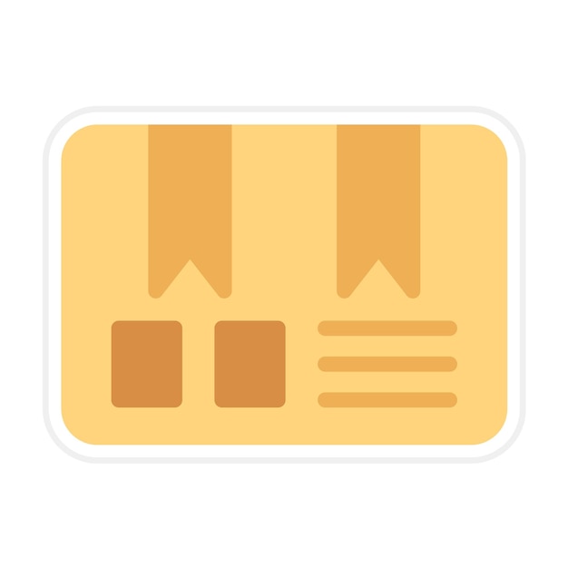 El icono vectorial de la caja del paquete se puede utilizar para el conjunto de iconos de entrega y logística