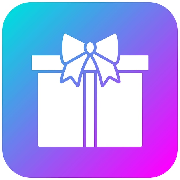 El icono vectorial de la caja de regalos se puede usar para el conjunto de iconos de compras del viernes