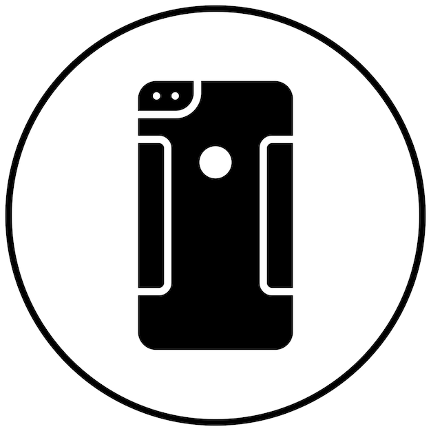 El icono vectorial de la caja del teléfono inteligente se puede utilizar para el conjunto de iconos de lujo