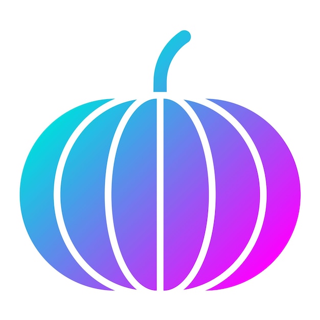 El icono vectorial de calabaza se puede usar para el conjunto de iconos de otoño