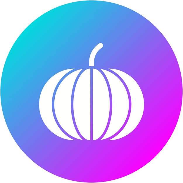 El icono vectorial de calabaza se puede usar para el conjunto de iconos de otoño