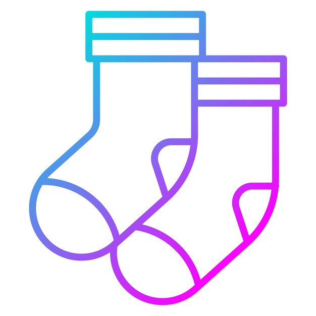 El icono vectorial de los calcetines se puede usar para el conjunto de iconos de comodidad