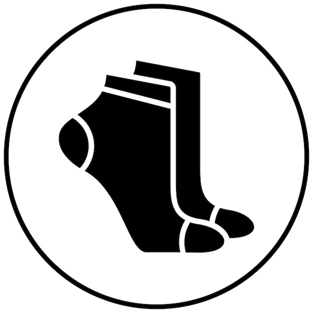 El icono vectorial de los calcetines se puede usar para el conjunto de iconos de voleibol