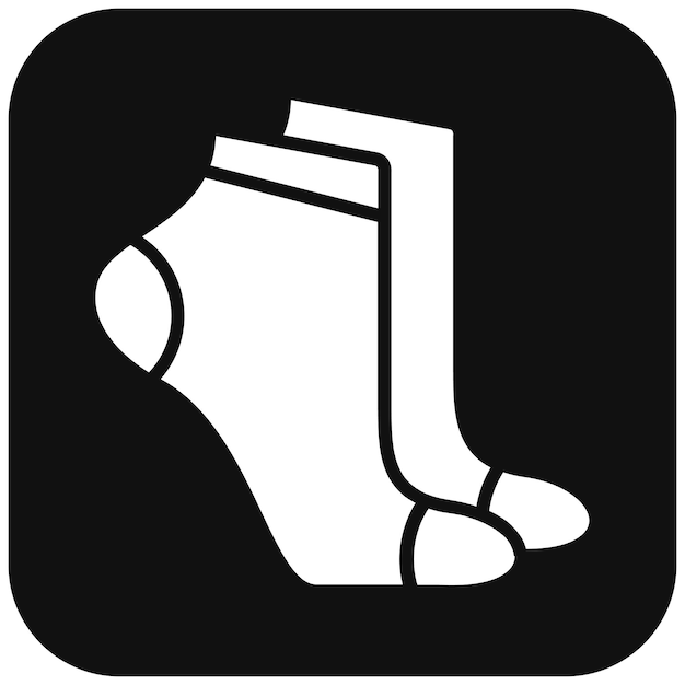 El icono vectorial de los calcetines se puede usar para el conjunto de iconos de voleibol