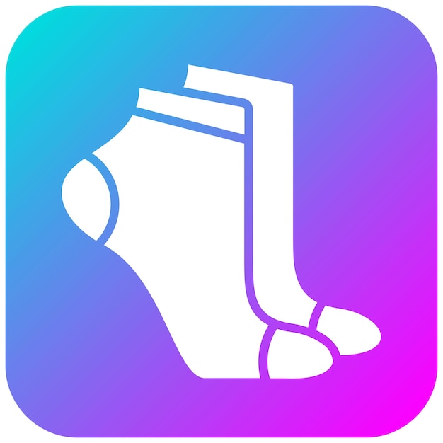 El icono vectorial de los calcetines se puede usar para el conjunto de iconos de voleibol