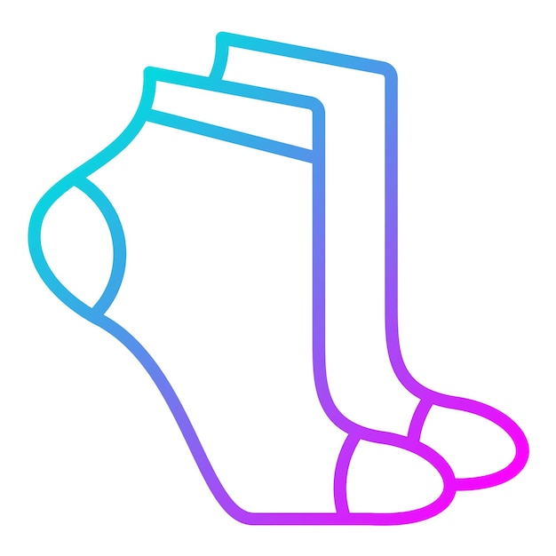 El icono vectorial de los calcetines se puede usar para el conjunto de iconos de voleibol