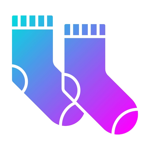 Vector el icono vectorial de los calcetines se puede utilizar para el conjunto de iconos de costura