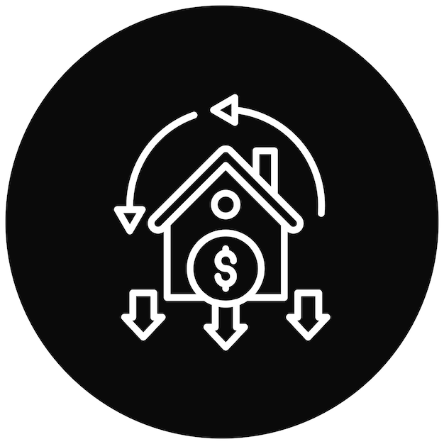 El icono vectorial del calendario de reembolso se puede utilizar para el conjunto de iconos de préstamos