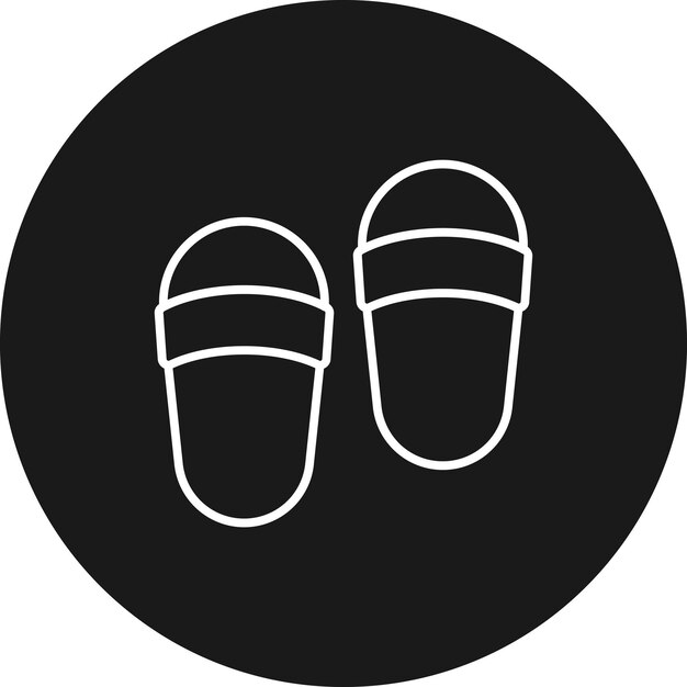 El icono vectorial de calzado se puede usar para el conjunto de iconos de atletismo