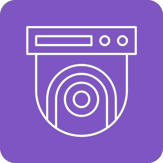 El icono vectorial de la cámara Fisheye se puede utilizar para el conjunto de iconos de fotografía