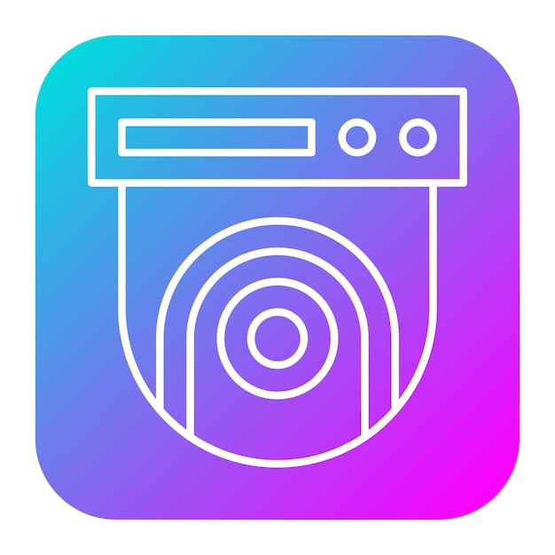 El icono vectorial de la cámara Fisheye se puede utilizar para el conjunto de iconos de fotografía