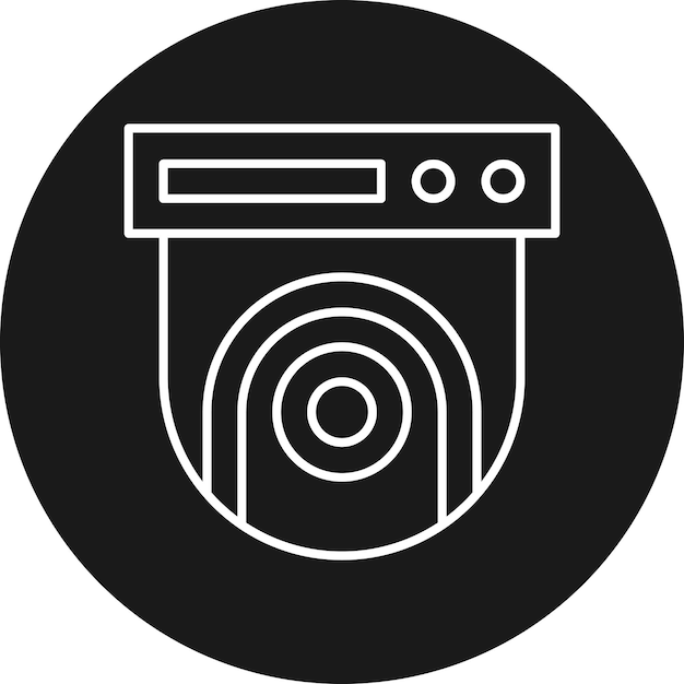 El icono vectorial de la cámara Fisheye se puede utilizar para el conjunto de iconos de fotografía