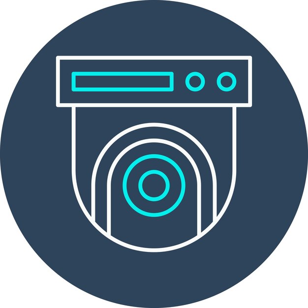 El icono vectorial de la cámara Fisheye se puede utilizar para el conjunto de iconos de fotografía