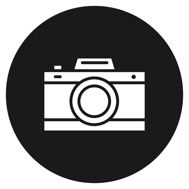 El icono vectorial de la cámara se puede usar para el conjunto de iconos de cumpleaños