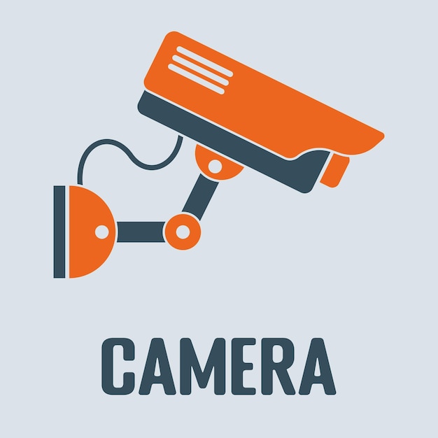 icono vectorial de la cámara de vigilancia de video1