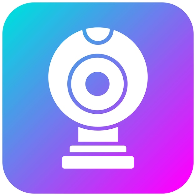 El icono vectorial de la cámara web se puede usar para el conjunto de iconos de realidad virtual