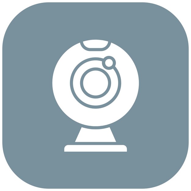 El icono vectorial de la cámara web se puede utilizar para el conjunto de iconos de comunicaciones