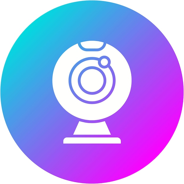 El icono vectorial de la cámara web se puede utilizar para el conjunto de iconos de comunicaciones