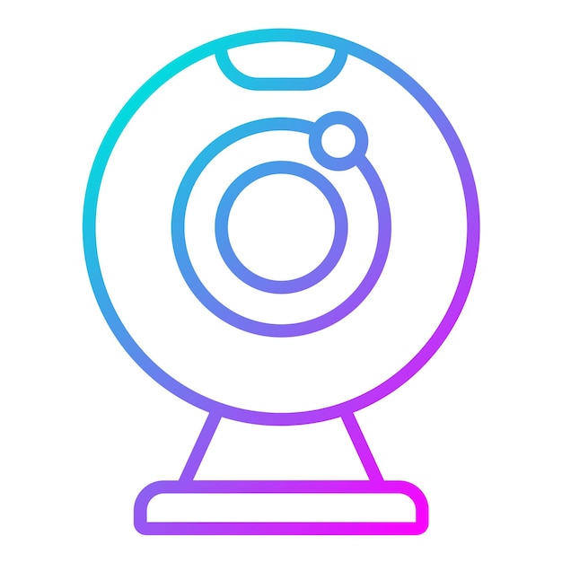 El icono vectorial de la cámara web se puede utilizar para el conjunto de iconos de comunicaciones