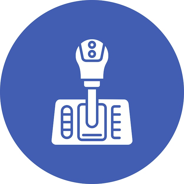 El icono vectorial de cambio de marcha se puede usar para el conjunto de iconos de carreras automáticas