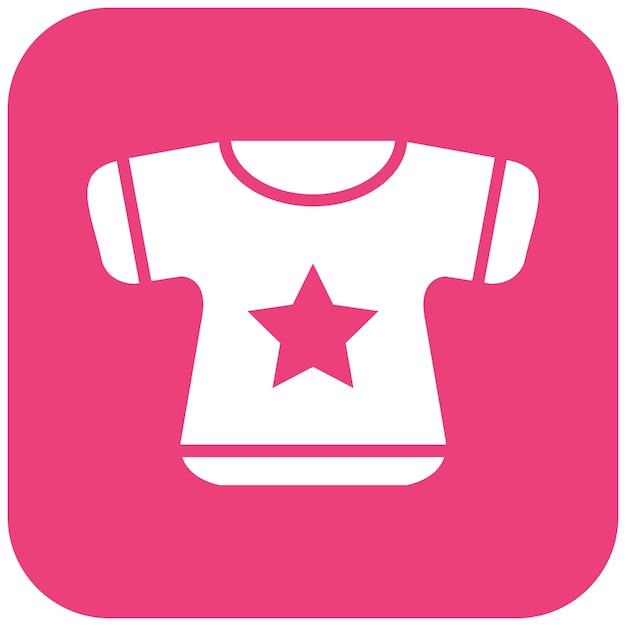 El icono vectorial de la camisa pequeña se puede usar para el conjunto de iconos de la ducha de bebé