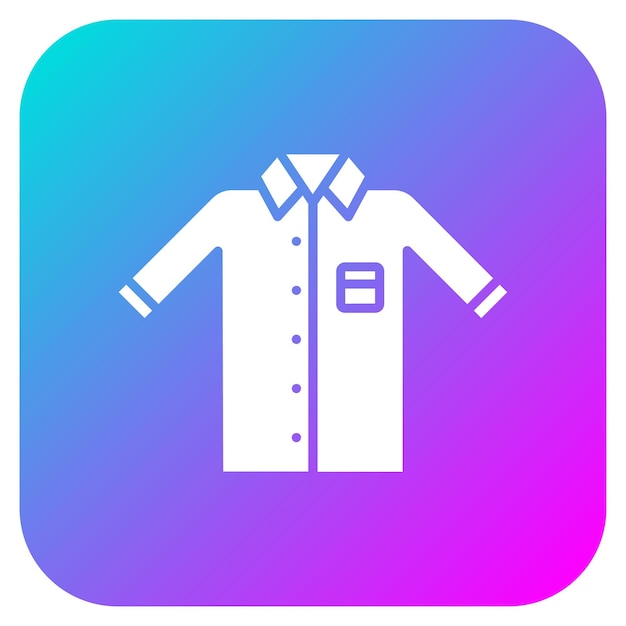 El icono vectorial de la camisa se puede usar para el conjunto de iconos de costura