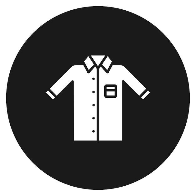 El icono vectorial de la camisa se puede usar para el conjunto de iconos de costura