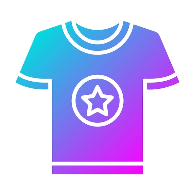 El icono vectorial de la camiseta se puede utilizar para el conjunto de iconos de costura