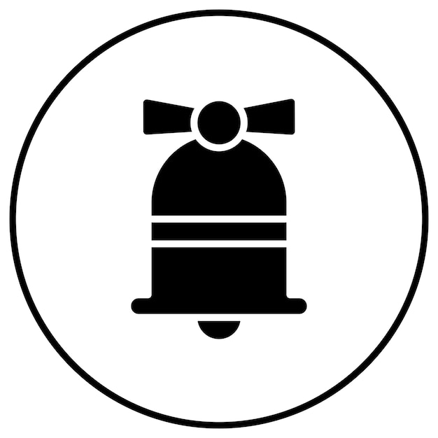 El icono vectorial de la campana de cumpleaños se puede usar para el conjunto de iconos de cumpleañas