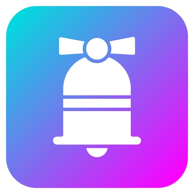 El icono vectorial de la campana de cumpleaños se puede usar para el conjunto de iconos de cumpleañas