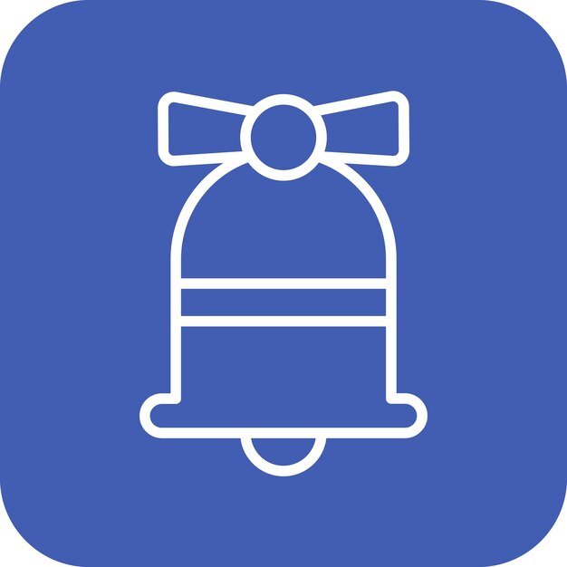 El icono vectorial de la campana de cumpleaños se puede usar para el conjunto de iconos de cumpleañas