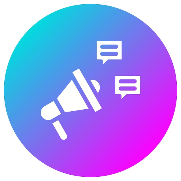 El icono vectorial de la campaña publicitaria se puede utilizar para el conjunto de iconos de marketing digital