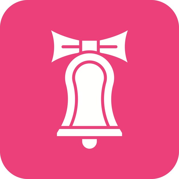El icono vectorial de las campanas se puede usar para el conjunto de iconos de invierno