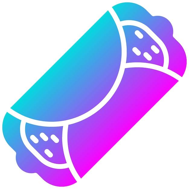 El icono vectorial de Cannoli se puede usar para el conjunto de iconos de Italia