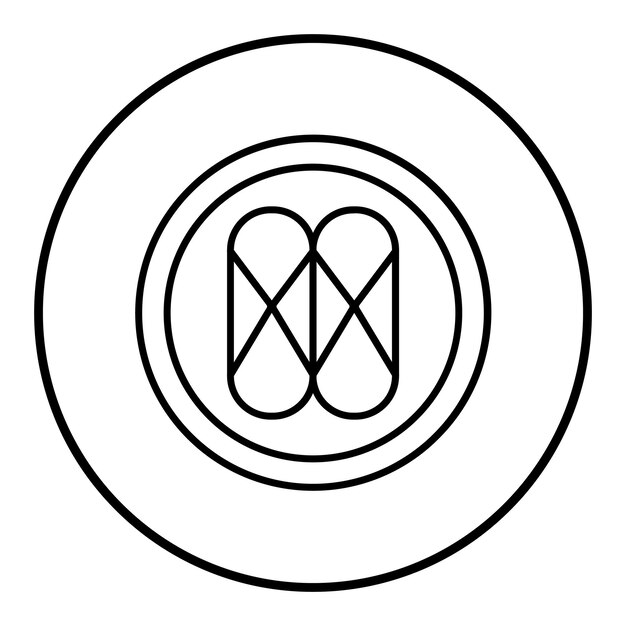 El icono vectorial de Cannoli se puede usar para el conjunto de iconos de panadería