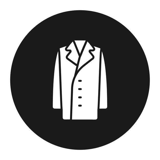 El icono vectorial de la capa larga de invierno se puede utilizar para el conjunto de iconos de invierno