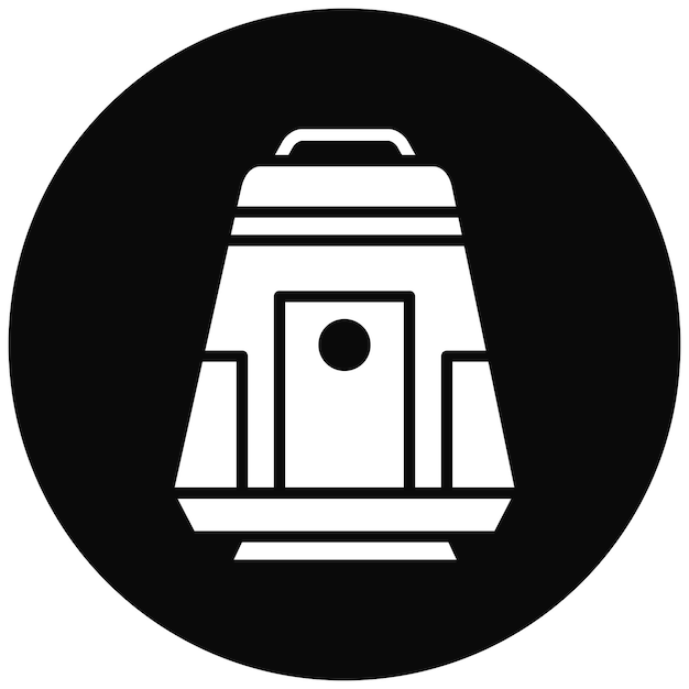 El icono vectorial de la cápsula espacial se puede usar para el conjunto de iconos de ciencia ficción