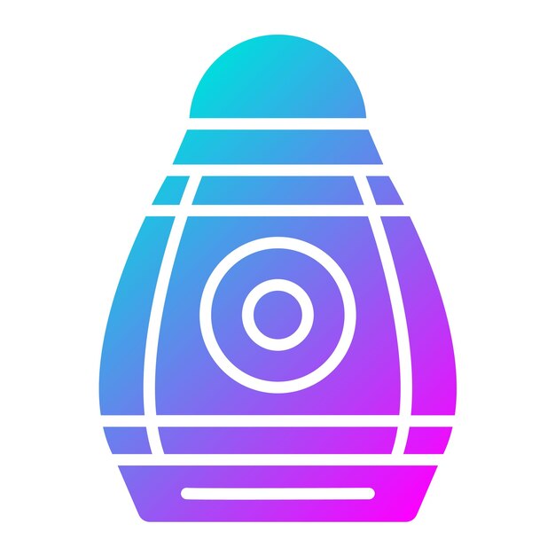 El icono vectorial de la cápsula espacial se puede usar para el conjunto de iconos de tecnología espacial