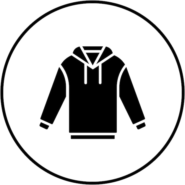 El icono vectorial de la capucha se puede usar para el conjunto de iconos de otoño