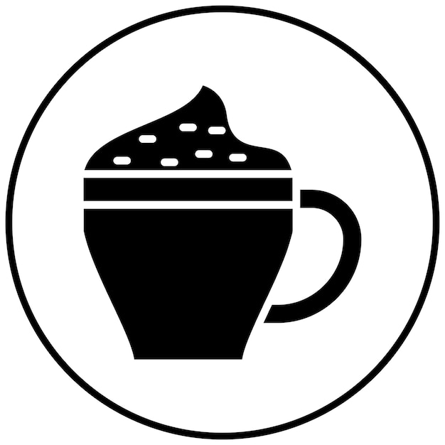 El icono vectorial de capuchino se puede usar para el conjunto de iconos de Italia