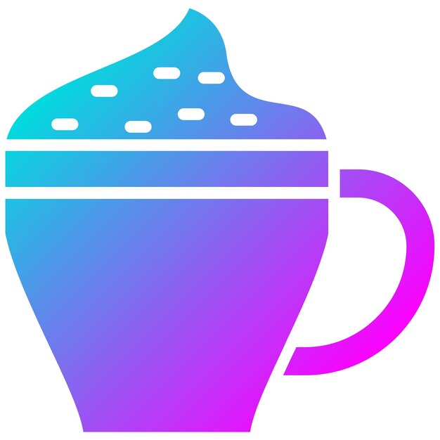 El icono vectorial de capuchino se puede usar para el conjunto de iconos de Italia