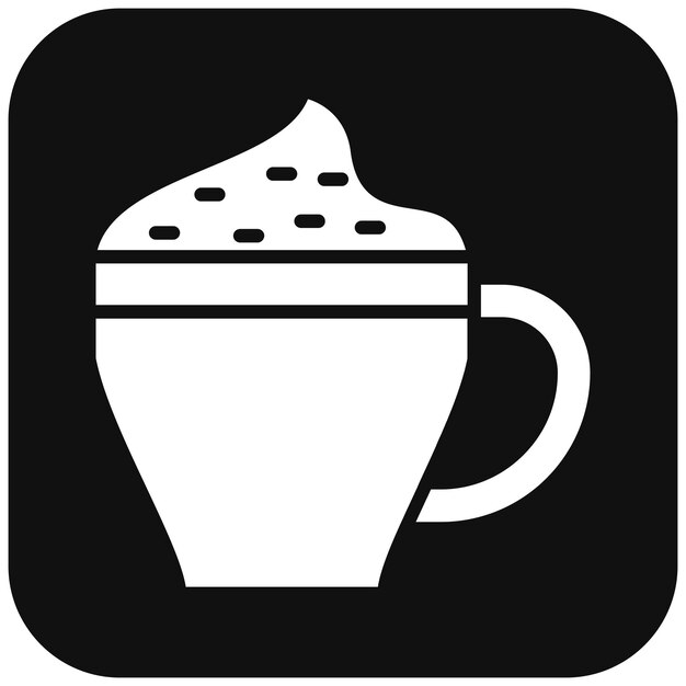 El icono vectorial de capuchino se puede usar para el conjunto de iconos de Italia