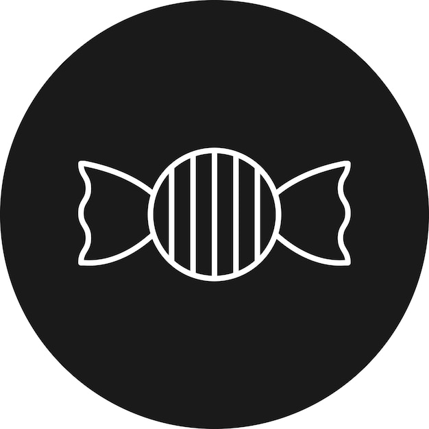 El icono vectorial de caramelos se puede usar para el conjunto de iconos de bebés
