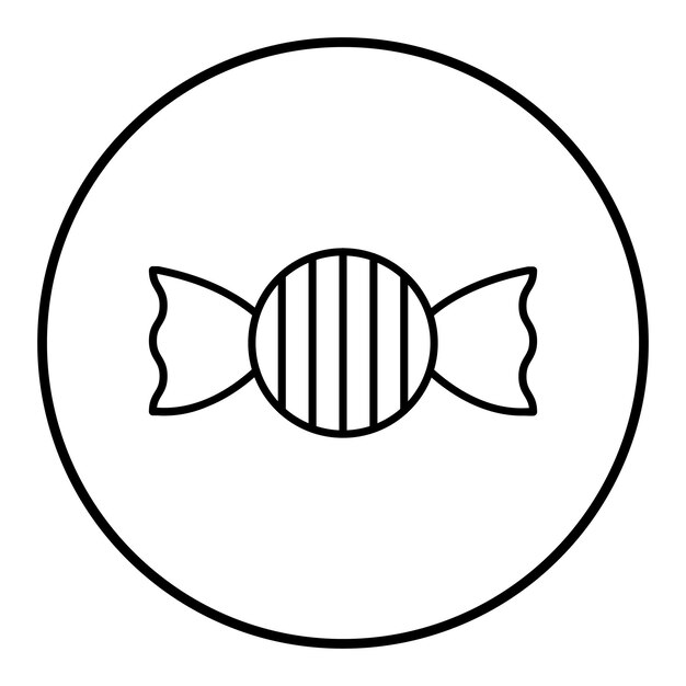 El icono vectorial de caramelos se puede usar para el conjunto de iconos de bebés
