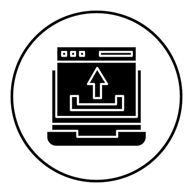 El icono vectorial de carga de la página web se puede utilizar para el conjunto de iconos SEO y SEM