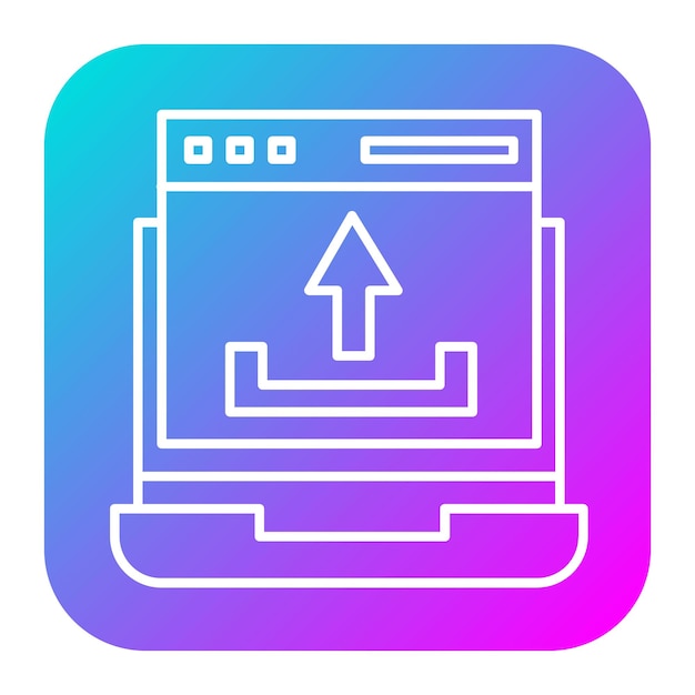 El icono vectorial de carga de la página web se puede utilizar para el conjunto de iconos SEO y SEM
