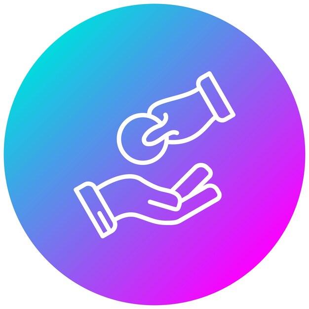 El icono vectorial de caridad se puede utilizar para el conjunto de iconos de la encuesta